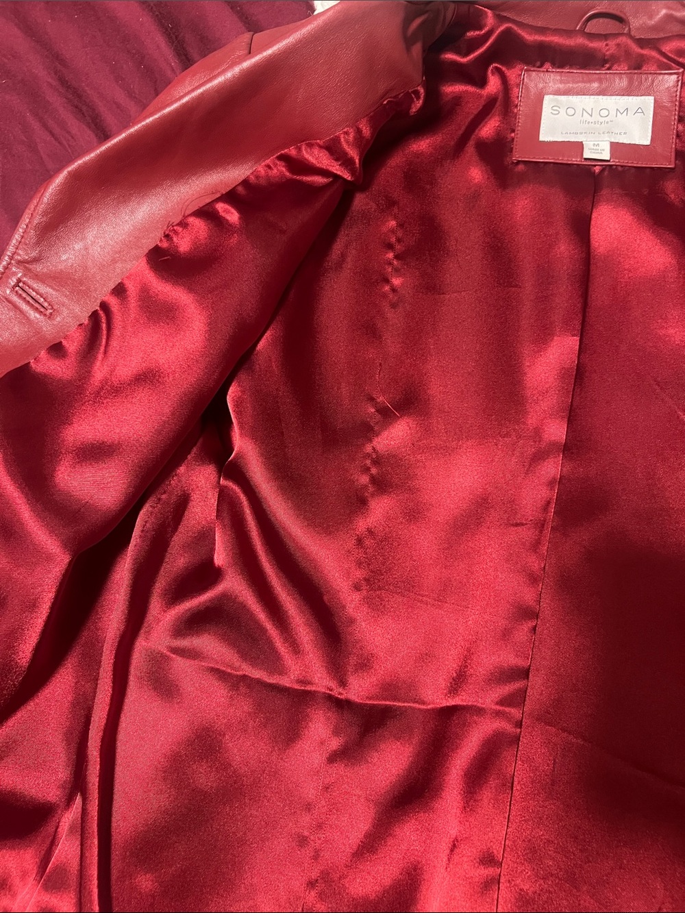 Red Leather Jacket - Picture 6 of 10